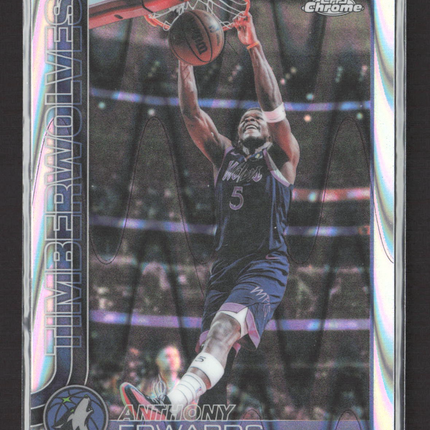 2026 Topps Chrome Anthony Edwards #17 Wave Refractor