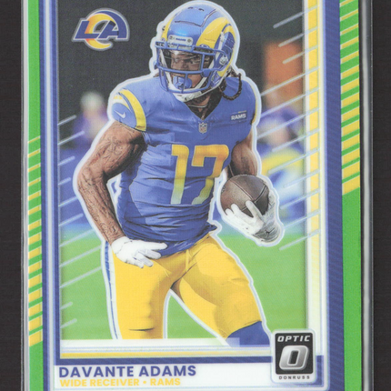 2025 Donruss Optic Davante Adams #64 Lime Green 059/199