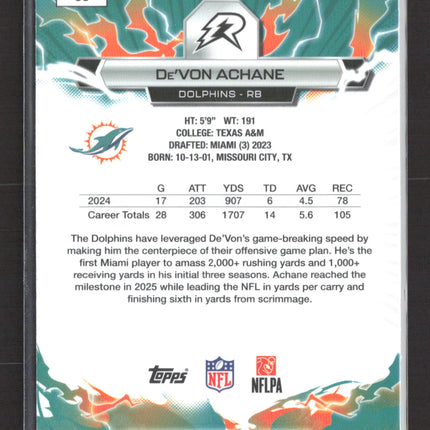 2026 Topps Resurgence Football De'Von Achane #63 193/275