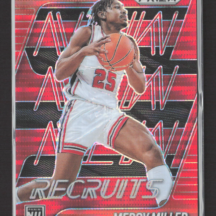 2026 Panini Prizm Mercy Miller #24 Red 062/299