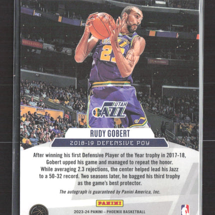 2024 Panini Phoenix Honored Rudy Gobert #H-RGB Auto /75