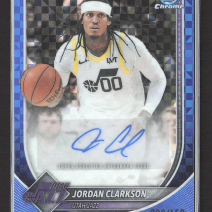 2025 Bowman Chrome Jordan Clarkson #BCA-JC Blue 033/150 Auto