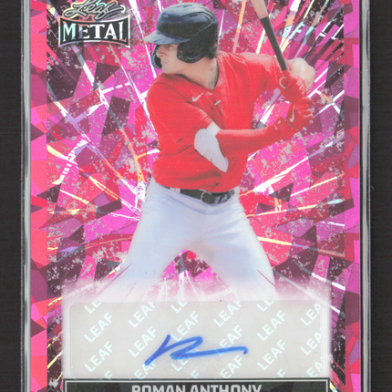 2026 Leaf Metal Roman Anthony #MA-RA1 Pink Shimmer 16/35 Auto