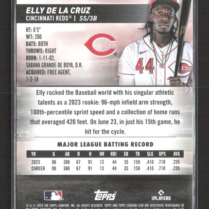 2024 Topps Stadium Club Elly De La Cruz #48 RC