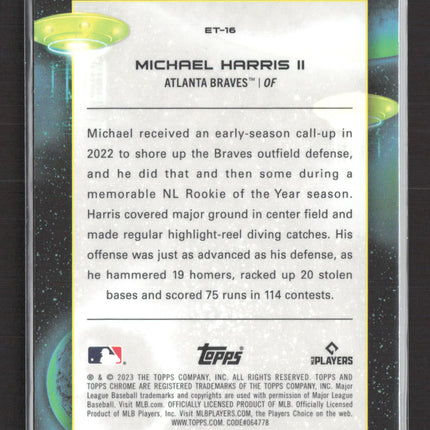 2023 Topps Chrome Extraterrestrial Talent Michael Harris II #ET-16 RC