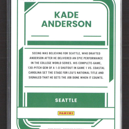 2026 Panini Donruss Optic Kade Anderson #198 Prizm