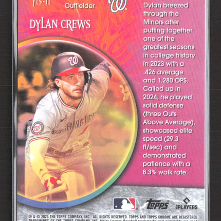 2025 Topps Chrome Fortune 15 Dylan Crews #F15-11 RC