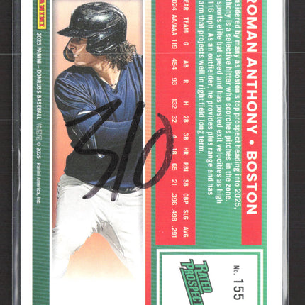 2025 Donruss Roman Anthony #155 Rated Prospect Liberty
