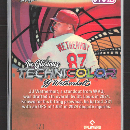 2025 Leaf Vivid In Glorious Technicolor JJ Wetherholt #GB-62 1/1