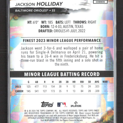 2024 Topps Finest Jackson Holliday #76 RC