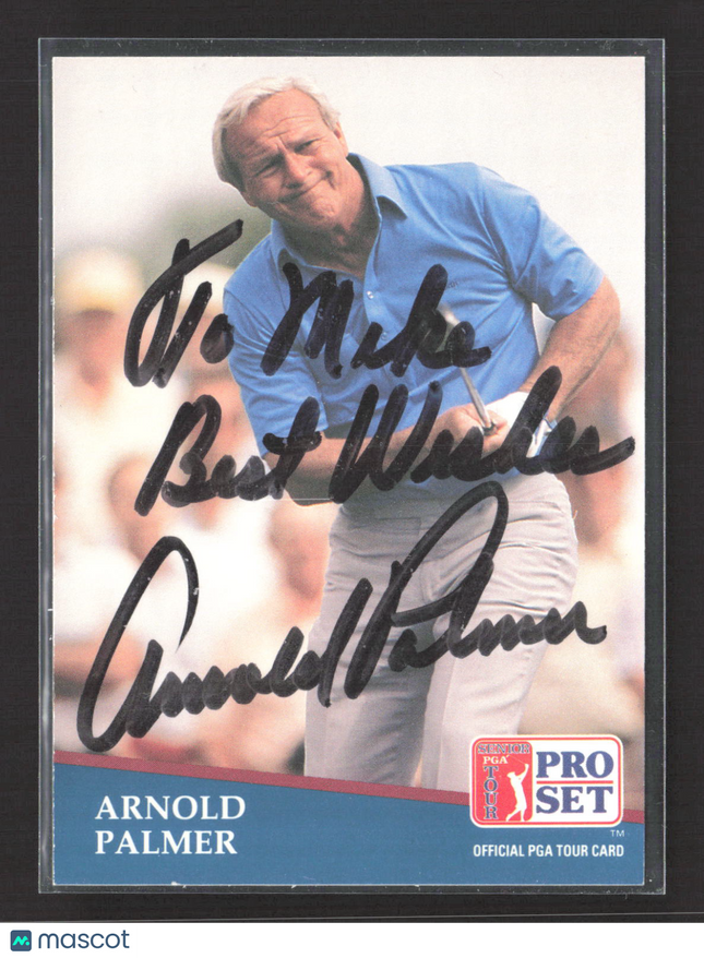 1991 Pro Set Golf Arnold Palmer #220 IP Auto