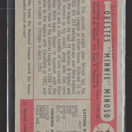 1954 Bowman Orestes Minoso Minnie Minoso #38