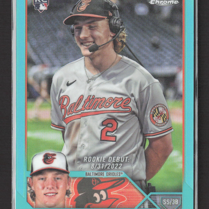 2023 Topps Chrome Update Gunnar Henderson #USC208 Aqua Refractor /199