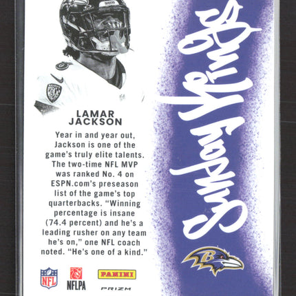 2025 Panini Donruss Optic Football Sunday Kings Lamar Jackson #5