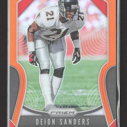 2019 Panini Prizm Football Deion Sanders #295 Orange 082/249