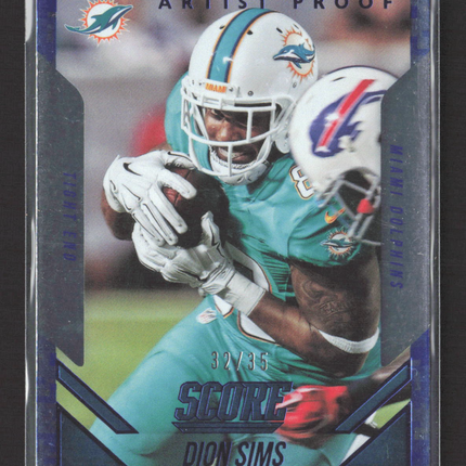 2015 Panini Score Dion Sims #286 Artist Proof 32/35