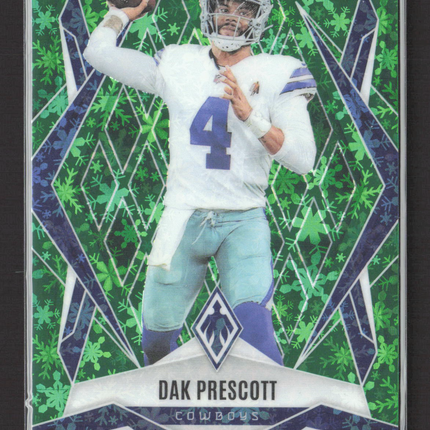 2026 Panini Phoenix Football Dak Prescott #29 Green Snowflake 117/149