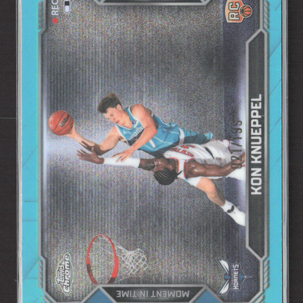 2026 Topps Chrome Moment in Time Kon Knueppel #MT-19 RC 021/199