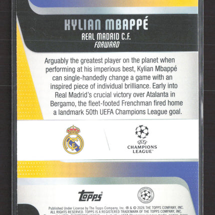 2026 Topps UEFA Champions League Kylian Mbappé #112 Green