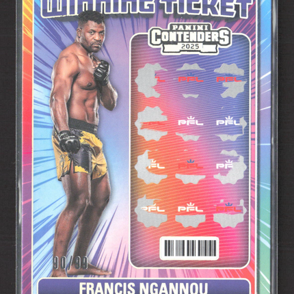 2025 Panini Contenders PFL Francis Ngannou #4 90/99