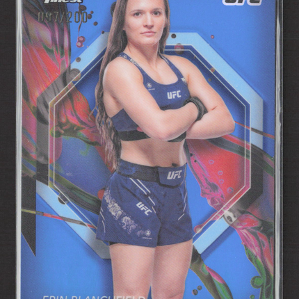 2024 Topps Finest UFC Erin Blanchfield #90 Blue 097/200
