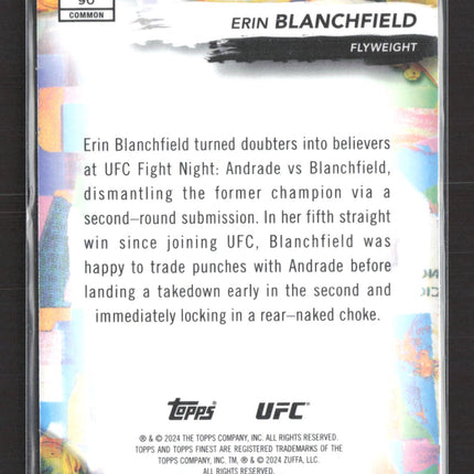 2024 Topps Finest UFC Erin Blanchfield #90 Blue 097/200