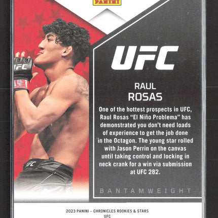 2023 Panini Chronicles Rookies & Stars UFC Raul Rosas #186 RC 188/299