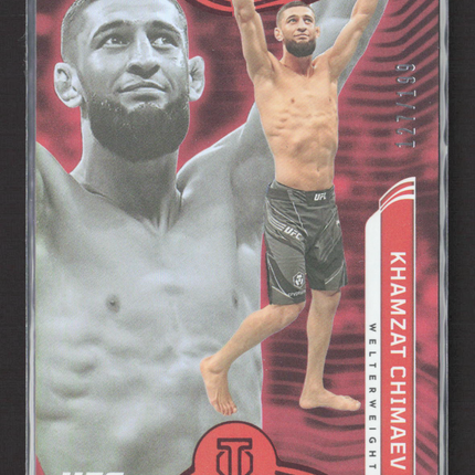 2022 Panini Chronicles Illusions UFC Khamzat Chimaev #274 Red 127/199