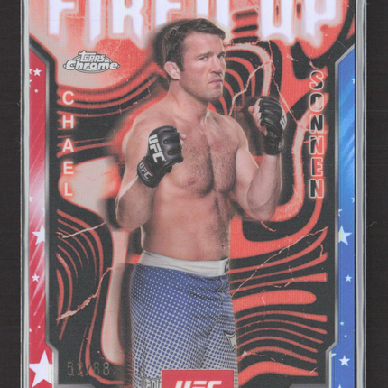 2025 Topps Chrome UFC Fired Up Chael Sonnen #FUP-13 52/88