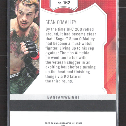 2022 Panini Chronicles Playoff UFC Sean O'Malley #162 Red 28/49
