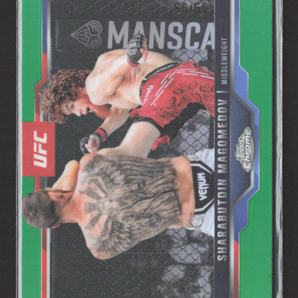 2025 Topps Chrome UFC Sharabutdin Magomedov #12 Green /99