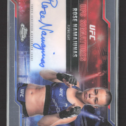 2025 Topps Chrome UFC Rose Namajunas #SIG-RN Auto