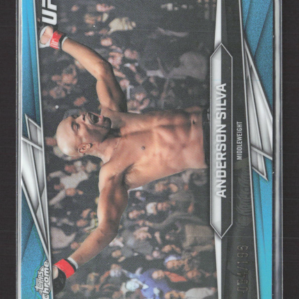 2026 Topps Chrome UFC Anderson Silva #14 Blue 064/199