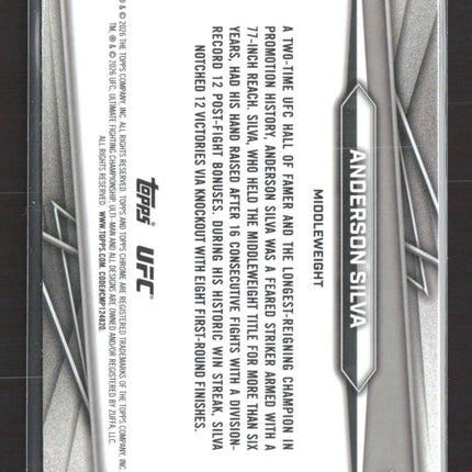 2026 Topps Chrome UFC Anderson Silva #14 Blue 064/199