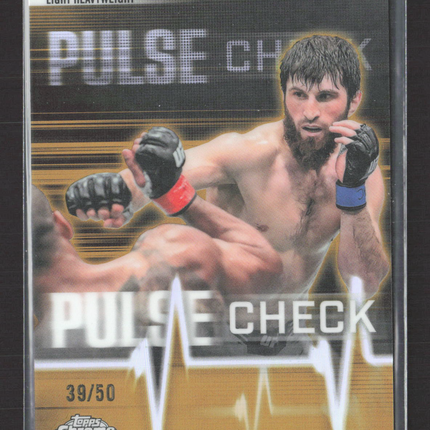 2026 Topps Chrome UFC Pulse Check Magomed Ankalaev #PC-13 Gold 39/50