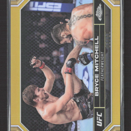 2024 Topps Chrome UFC Bryce Mitchell #36 Gold Refractor /50