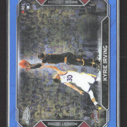 2026 Topps Chrome Moment in Time Kyrie Irving #MT-15 Blue /150