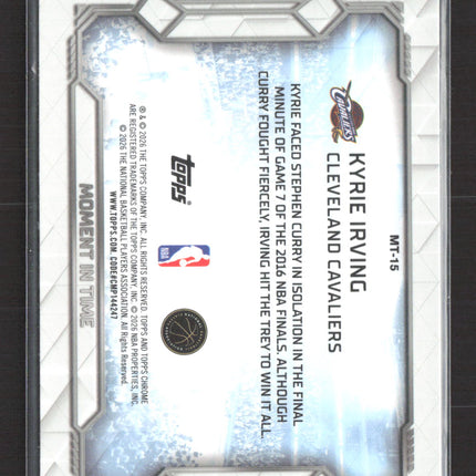 2026 Topps Chrome Moment in Time Kyrie Irving #MT-15 Blue /150