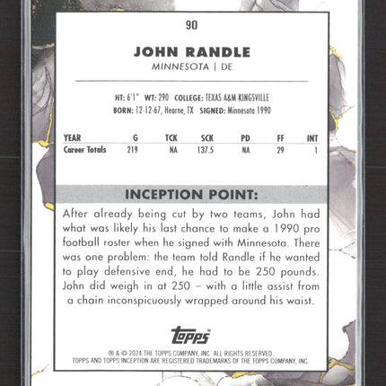2024 Topps Inception John Randle #90 Pink 97/99