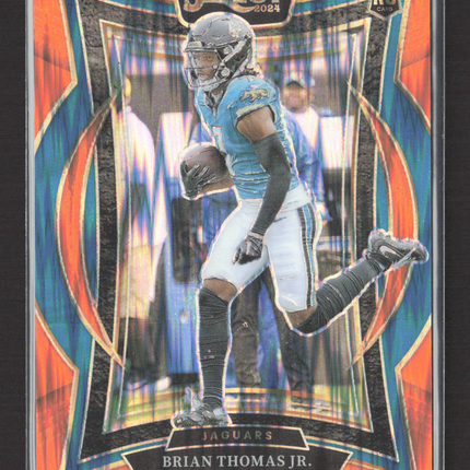 2025 Panini Select Football Brian Thomas Jr. #91 Orange Prizm 202/499