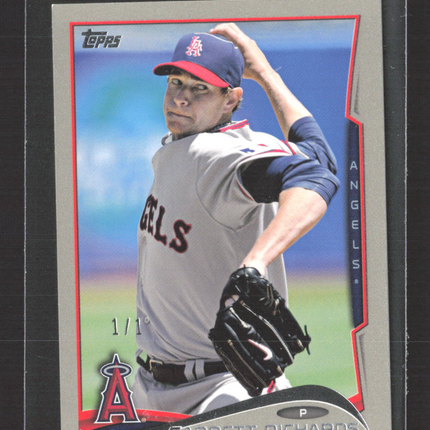 2014 Topps Garrett Richards #306 Platinum 1/1