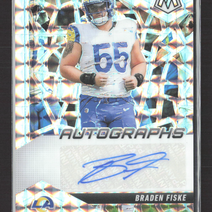 2025 Panini Mosaic Football Braden Fiske #AMC-BFE Auto