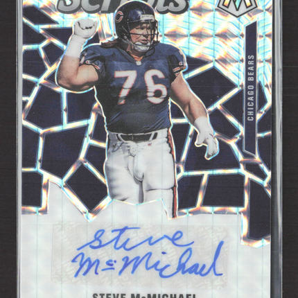 2020 Panini Mosaic Football Scripts Steve McMichael #S39 Auto