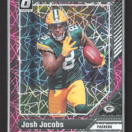 2024 Panini Donruss Optic Josh Jacobs #70 Pink Velocity 01/80