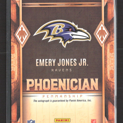 2025 Panini Phoenix Phoenician Penmanship Emery Jones Jr. #PHP-EJJ RC Auto