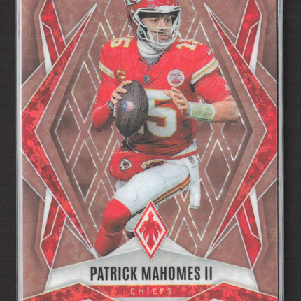 2025 Panini Phoenix Patrick Mahomes II #1 Red Snowflake 15/50