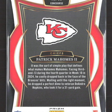 2025 Panini Select Football Patrick Mahomes II #33