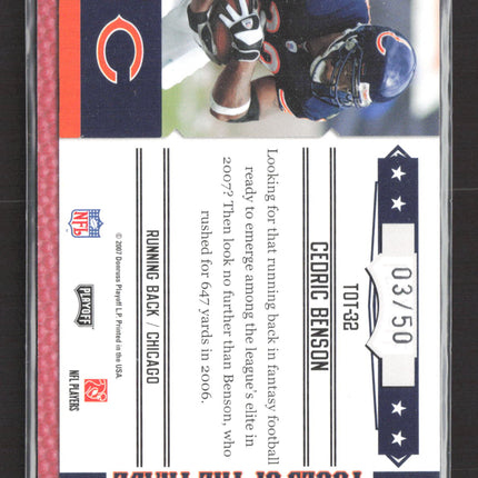 2007 Playoff Absolute Memoriam Tools of the Trade Cedric Benson #TOT-32