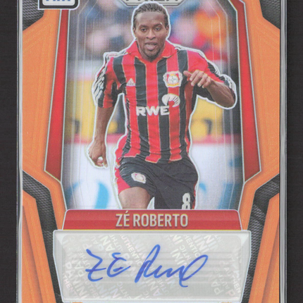 2025 Panini Prizm FIFA Soccer Zé Roberto #S-ZR Orange 18/25 Auto