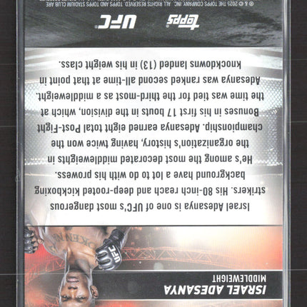 2025 Topps Stadium Club UFC Israel Adesanya #146